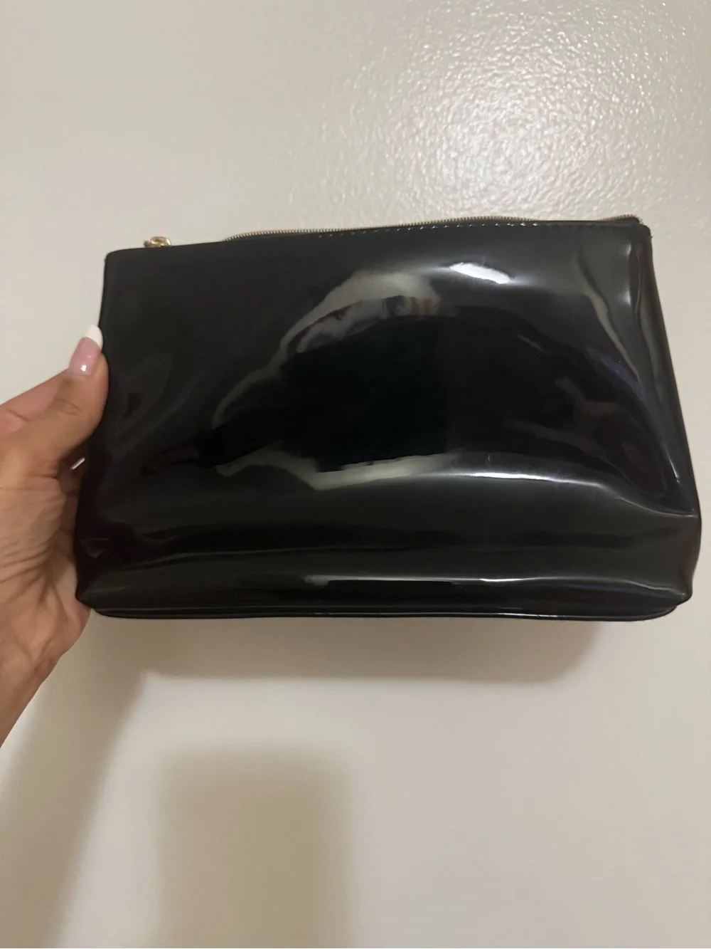 Yves Saint Laurent BEAUTE Black Patent Leather Toiletry Pouch